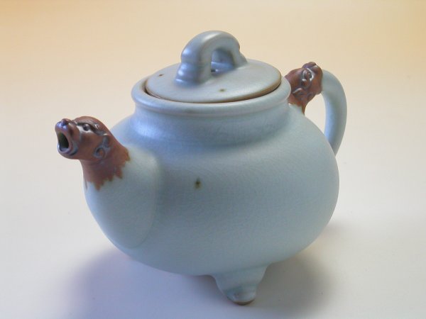 【中国茶具セット】汝窯天青釉茶器セットB