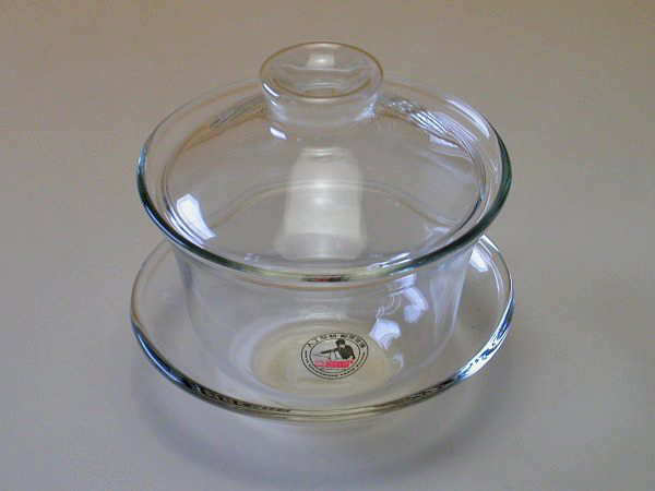 【中国茶具】耐熱ガラス蓋碗